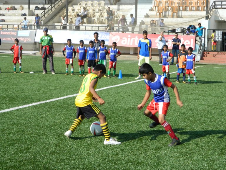Young players at a Baby League fixture