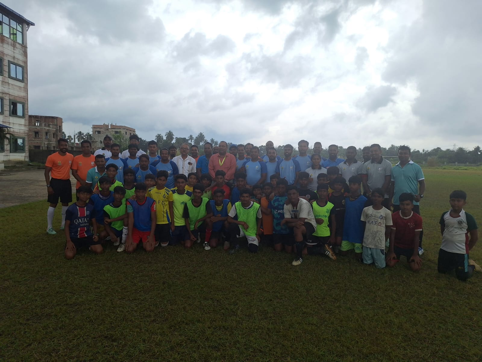 Coaches at the AIFF license course, Jyotirmoy Public School